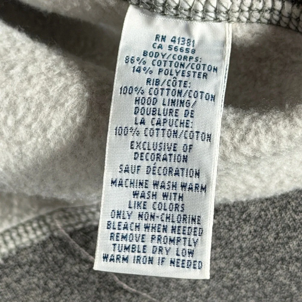 Polo Ralph Lauren Mens Full Zip Hoodie Heather Gray Fleece Pony Logo Medium - Picture 9 of 12